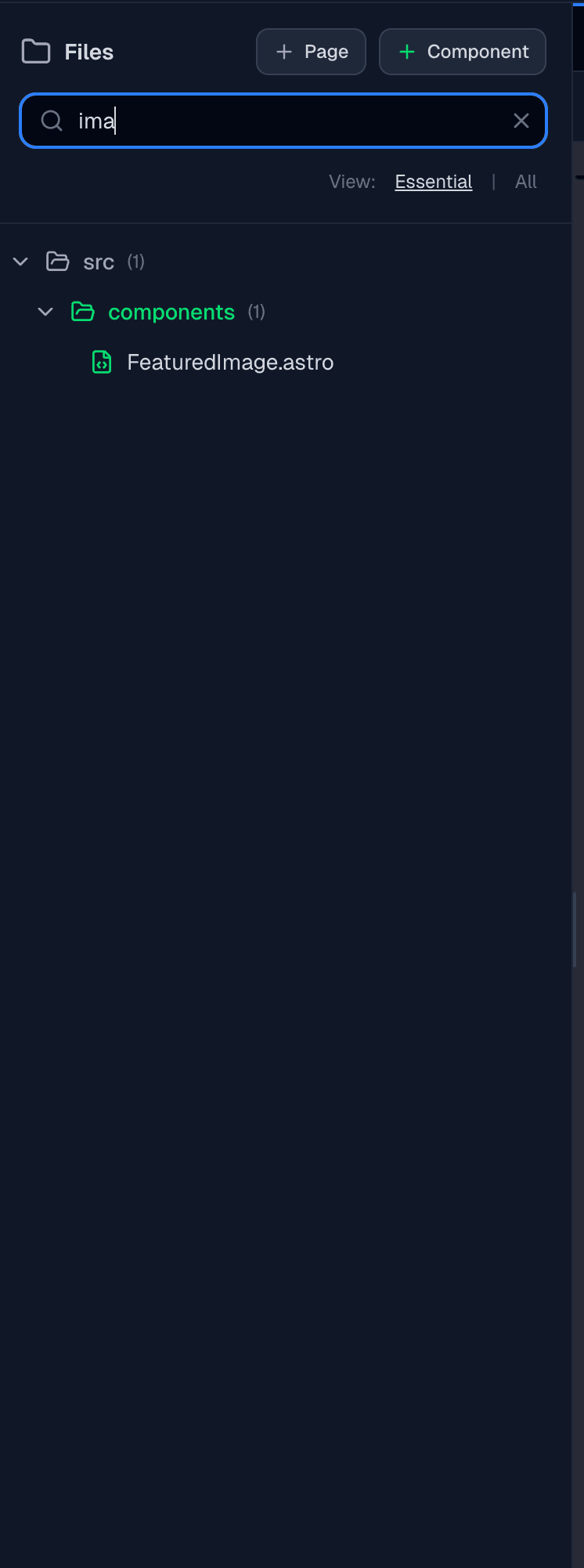 File Tree search