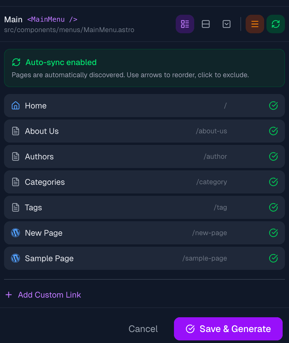 Auto-sync mode