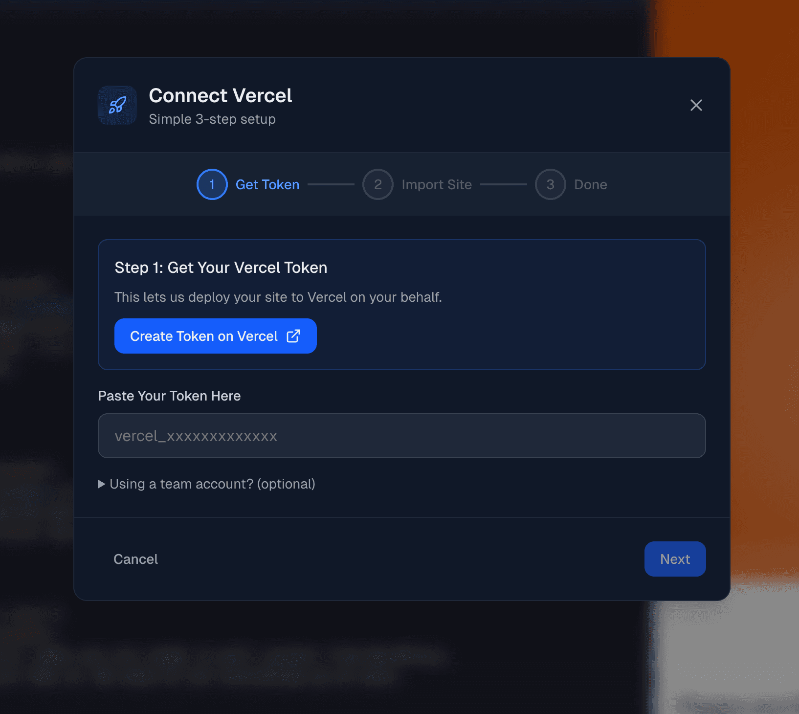 Vercel deployment setup