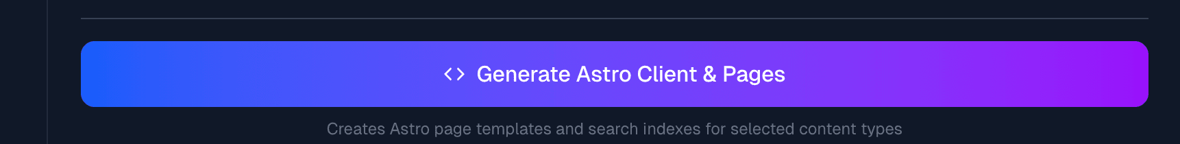 Generate pages
